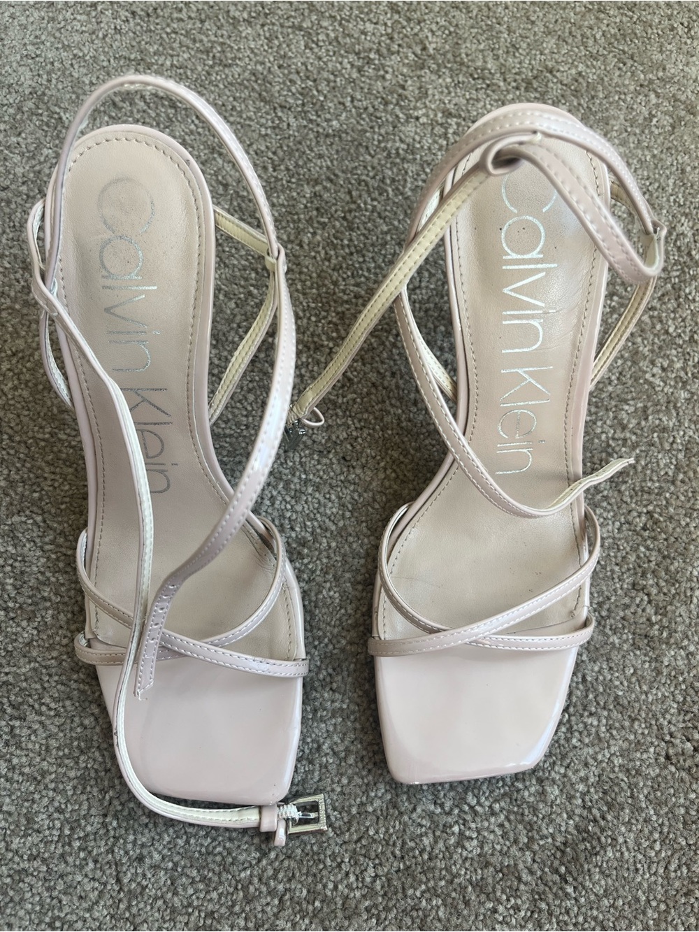Calvin Klein Women's Strappy Nude Heels